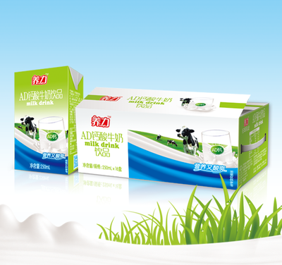 250mLAD钙酸牛奶
