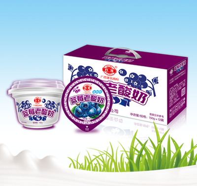 150g蓝莓老酸奶